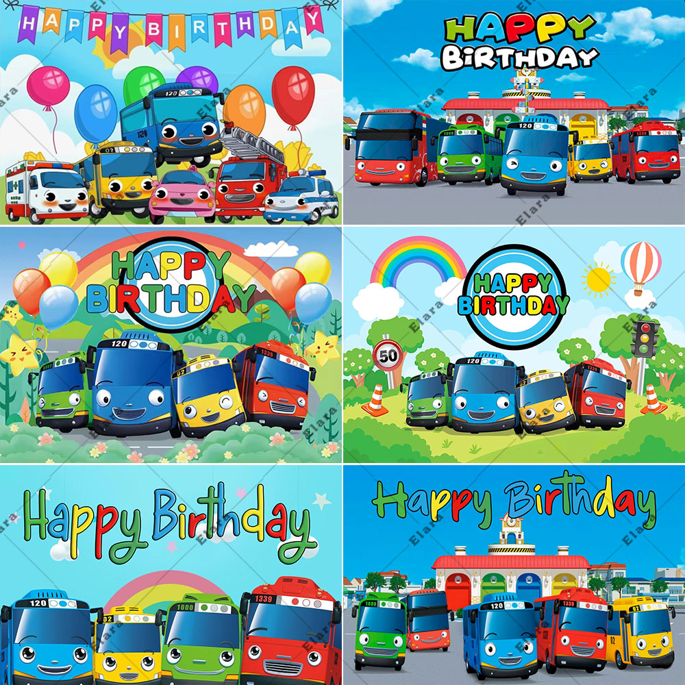Happy Kids Education - Kreskówka Anime Mały Autobus Dzieci 1.