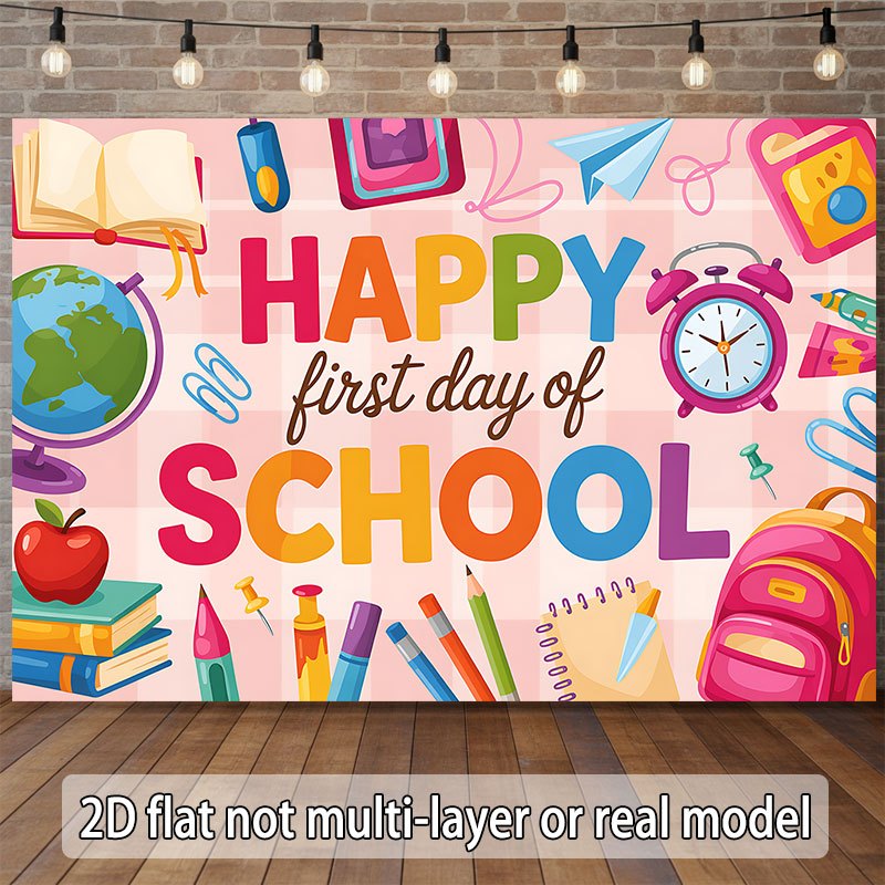 Happy Kids Education - Gobelin Ścienny Powrót do Szkoły Szczęśliwego