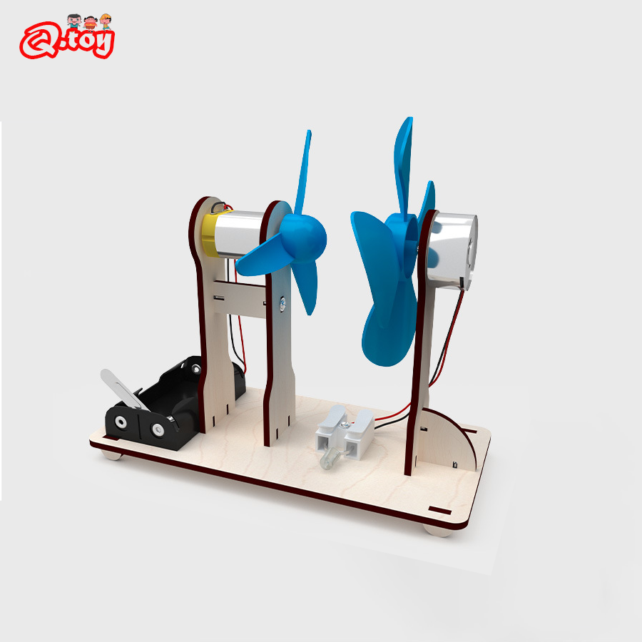 Kids Education Tools - DIY Model generatora napędzanego wiatrem STEM
