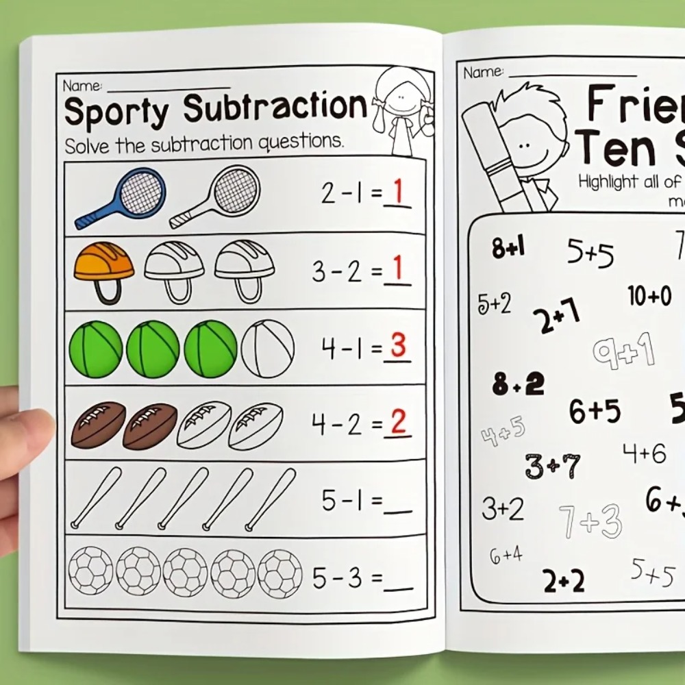 Kids Education Worksheet - Zeszyty do ćwiczeń z dodawaniem i