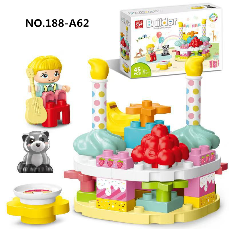 Happy Kids Education - 45 sztuk/zestaw kreatywny Happy Birthday Cake