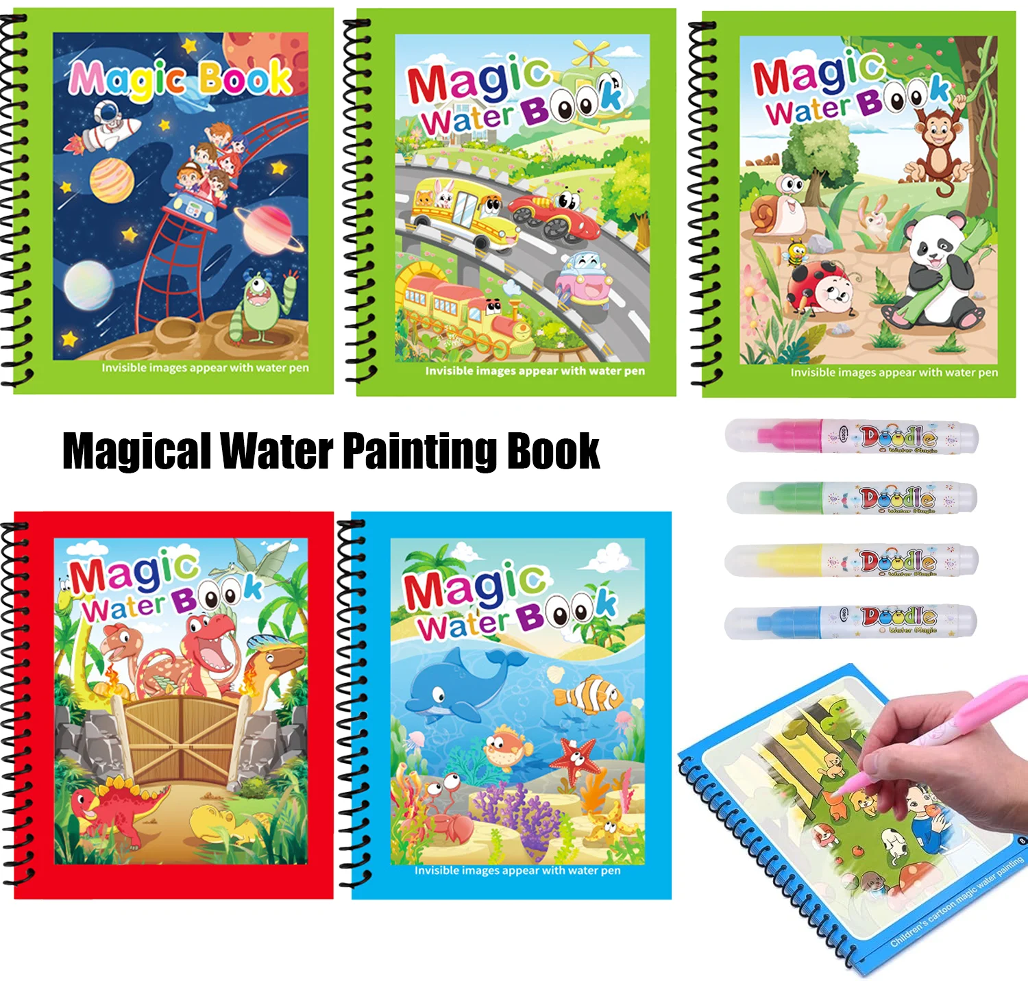 Kids Education Laptop - 1 szt. Magiczna książeczka do rysowania