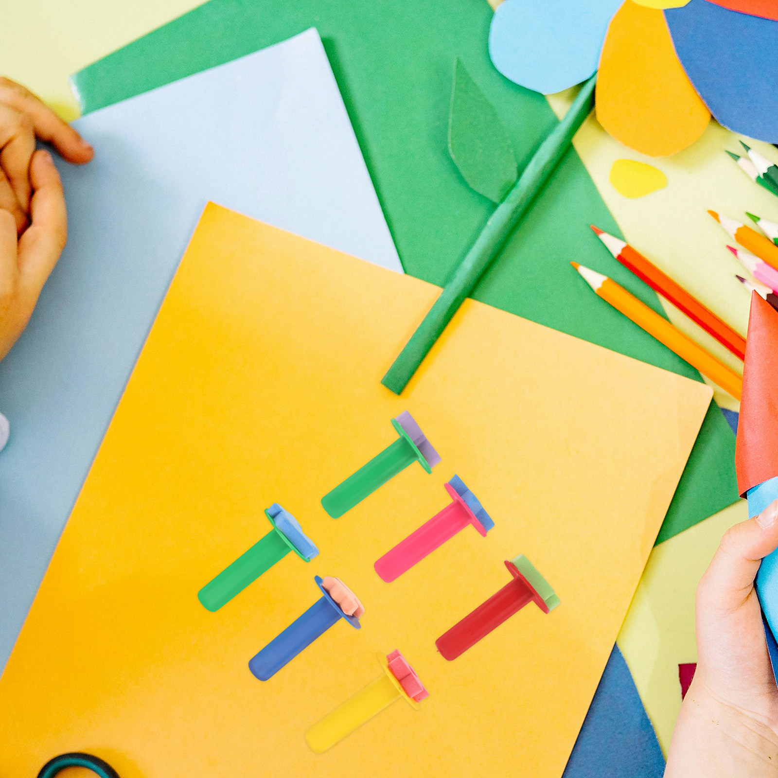 6 szt. Zestaw gąbkowych stempl – Kids Education Tools recenzja i cena