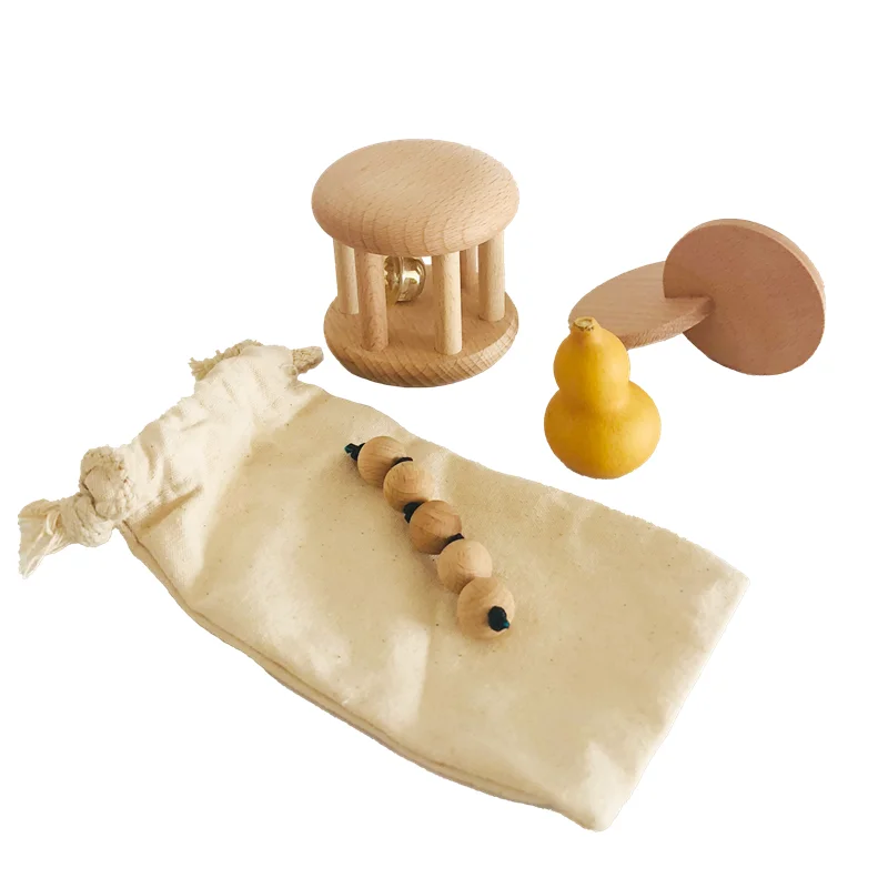 Drewniane grzechotka z dzwonki – Kids Education Tools recenzja i cena