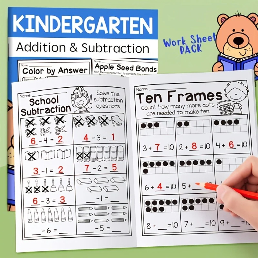 Zeszyty do ćwiczeń z dodawanie – Kids Education Worksheet recenzja i cena