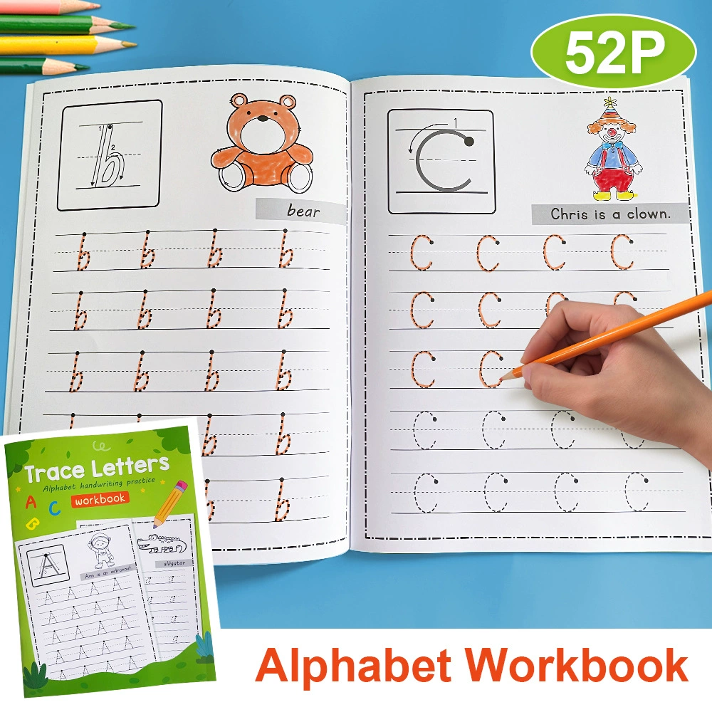 Zeszyt do nauki alfabetu dla d – Kids Education Worksheet recenzja i cena